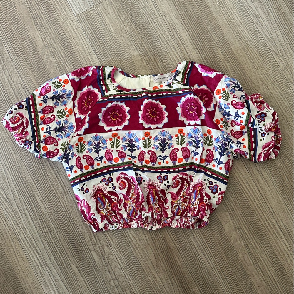 Catherine Malandrino Multicolor Floral Top